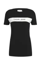 Póló Vinyl Logo | Regular Fit CALVIN KLEIN JEANS 	fekete	