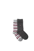 Fun Stripe Socks 2 Pack Tommy Hilfiger 	szürke	