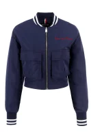Kabát CROPPED | Regular Fit Tommy Jeans 	sötét kék	