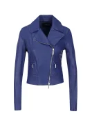 Leather Jacket Armani Jeans 	kék	