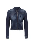 Kurtka jeansowa | Regular Fit | z dodatkiem lnu Emporio Armani 	sötét kék	