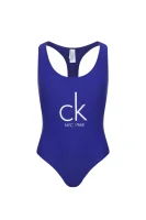 Fürdőruha CHEEKY RACER Calvin Klein Swimwear 	sötét kék	