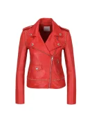 Impavido Leather Jacket Pinko 	piros	