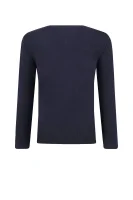 Kötött pulóver Tommy | Regular Fit Tommy Hilfiger 	sötét kék	