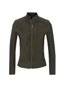 Janabelle2 leather jacket BOSS ORANGE 	khaki	