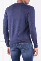 Kötött pulóver | Regular Fit Hackett London 	sötét kék	