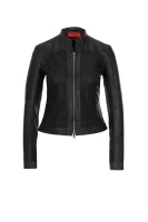 Leandas Leather Jacket HUGO 	fekete	