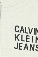 Pulóver LOGO | Regular Fit CALVIN KLEIN JEANS 	krém	