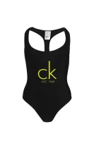 Fürdőruha CHEEKY RACER Calvin Klein Swimwear 	fekete	