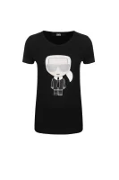 T-shirt Ikonik Karl Lagerfeld 	fekete	
