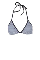 Printed Triangle bikini top Tommy Hilfiger 	sötét kék	