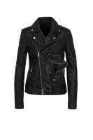 Debra Leather Jacket GUESS 	fekete	