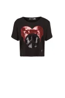 T-shirt Love Moschino 	fekete	
