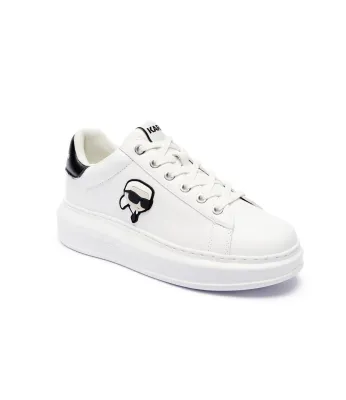 Bőr sneakers tornacipő KAPRI Karl Lagerfeld | 	fehér KL62530N