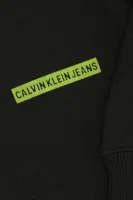 Pulóver | Regular Fit CALVIN KLEIN JEANS 	fekete	