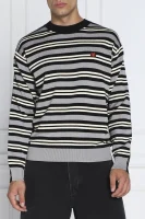 gyapjú kötött pulóver | regular fit Kenzo 	szürke	
