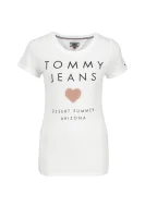 Póló TJW HEART LOGO | Slim Fit Tommy Jeans 	fehér	