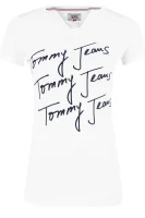 Póló Clean | Slim Fit Tommy Jeans 	fehér	