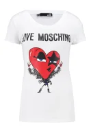Póló | Slim Fit Love Moschino 	fehér	