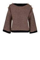 Kötött pulóver | Regular Fit Elisabetta Franchi 	fekete	