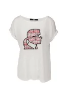 T-shirt | Loose fit Karl Lagerfeld 	fehér	