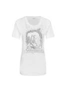 T-shirt GINSENG | Loose fit Pinko 	fehér	