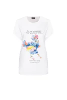 T-shirt | Regular Fit Elisabetta Franchi 	fehér	