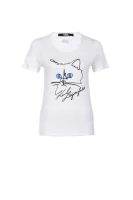 Choupette Sketch T-shirt Karl Lagerfeld 	fehér	