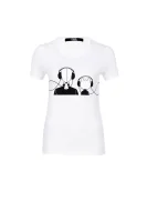 Karl&Choupette Music T-shirt Karl Lagerfeld 	fehér	